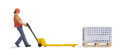 N16525 Warehouse Worker (Pallet Truck) Tiny Scenes Set