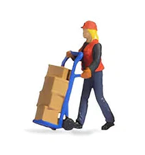 N16527 Warehouse Worker (Transporting) Tiny Scenes Set