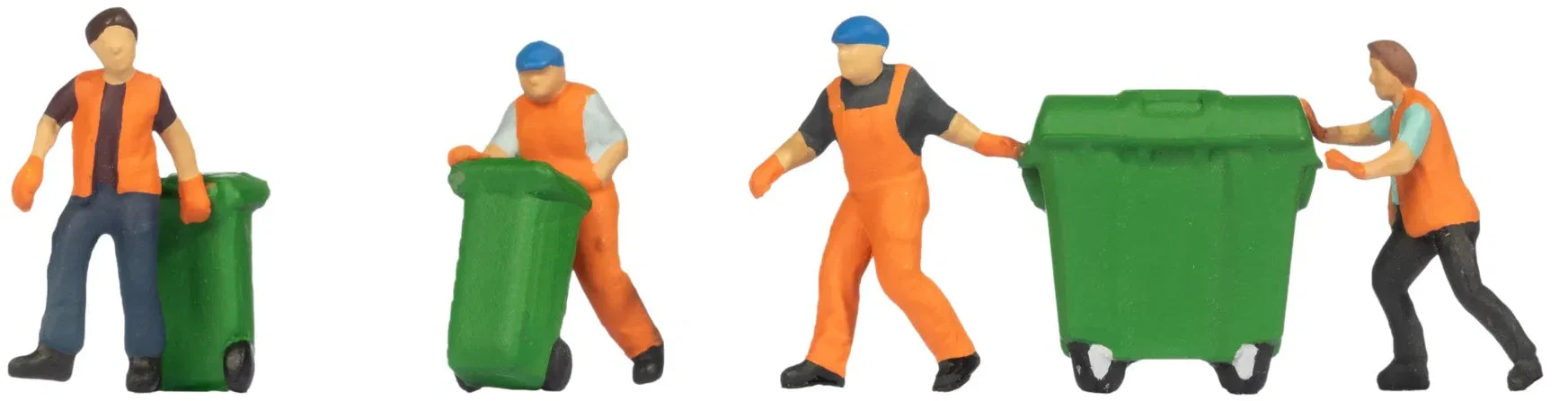 N15027 Refuse Collection (4) Figure Set - HO/OO Scale