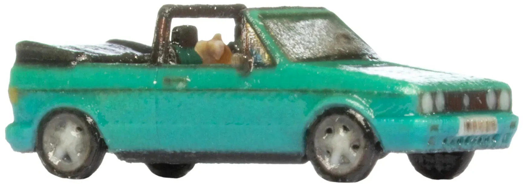 N37612 VW Golf 1 Cabriolet Turquoise 3D Master Vehicle
