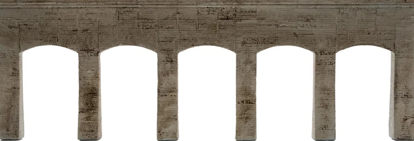 N58094 Concrete Hard Foam Open Arcade Wall 30 x 10.1cm