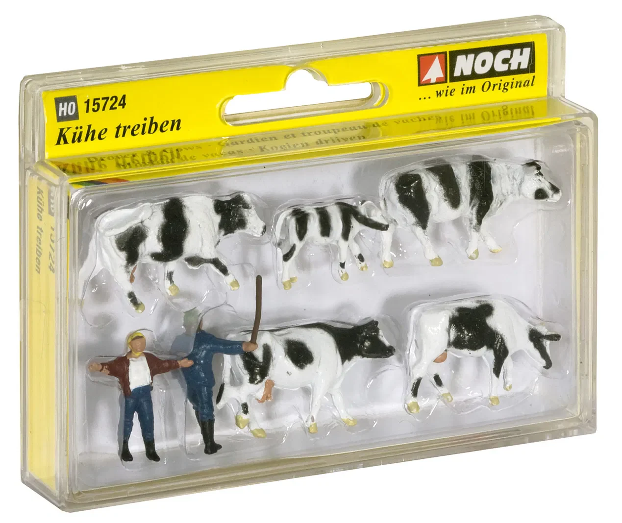 N15724 Cows (5) And Drovers (2) Figure Set - Image 2