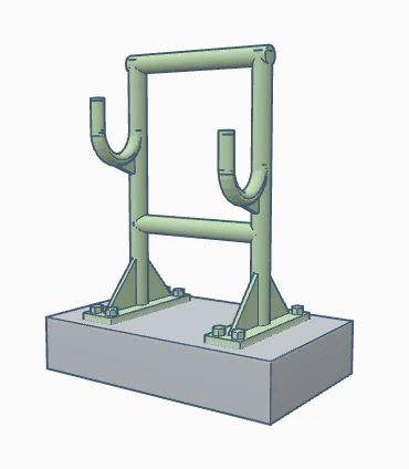 BSHSIG10 Oil Hose Stands - Industrial Green - Pack of 4