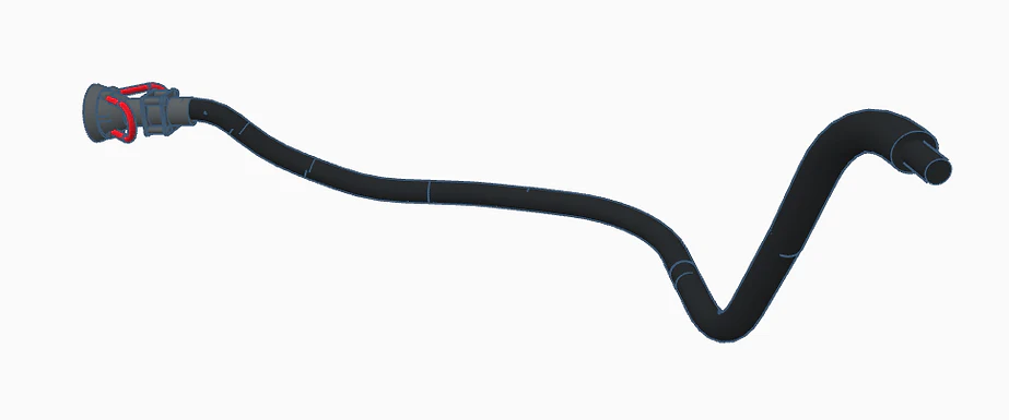 BSOHLOGP24 Oil Hoses - Resting on ground (Left) - Pack of 4