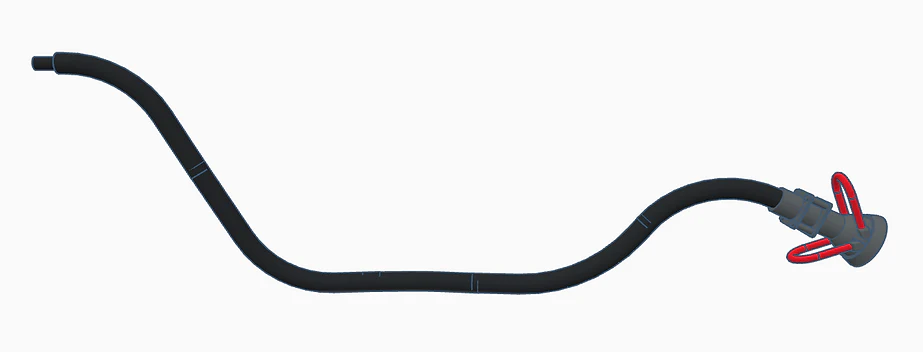 BSOHROHSP4 Oil Hoses - Resting on hose stand pose - Pack of 4
