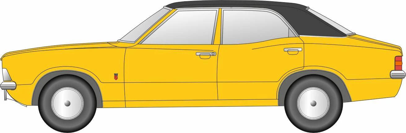 120COR3002 Ford Cortina Mk3 Daytona Yellow