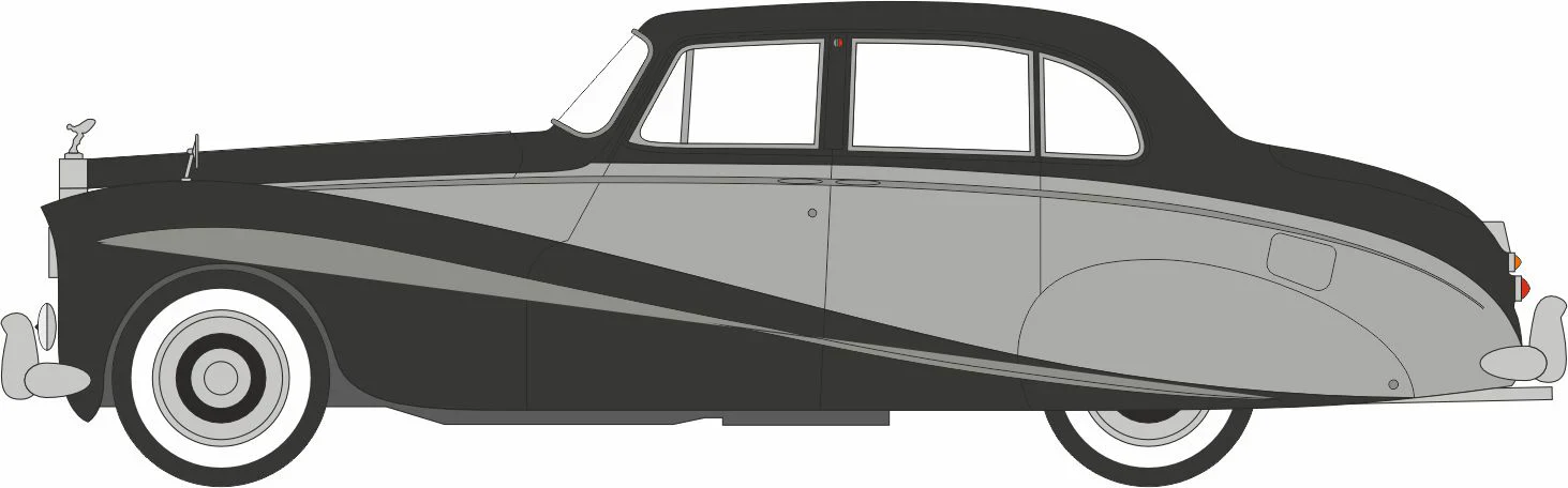 43EMP003 Rolls Royce Silver Cloud/Hooper Empress Black/Silver - Image 5