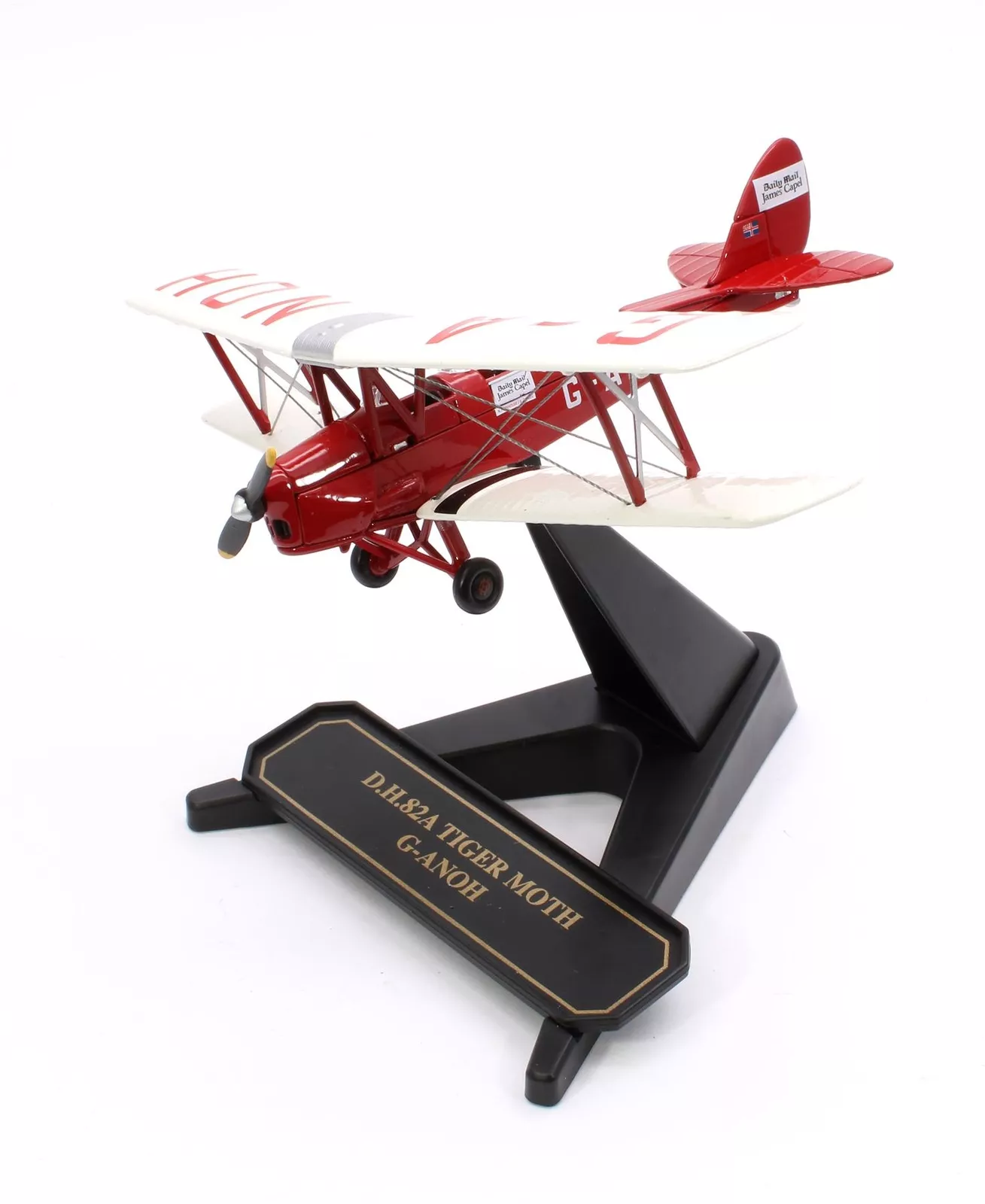 72TM004 Pre-Owned Glasmoth Tiger Moth Set of 3 1:72 Model Aircraft - Image 6