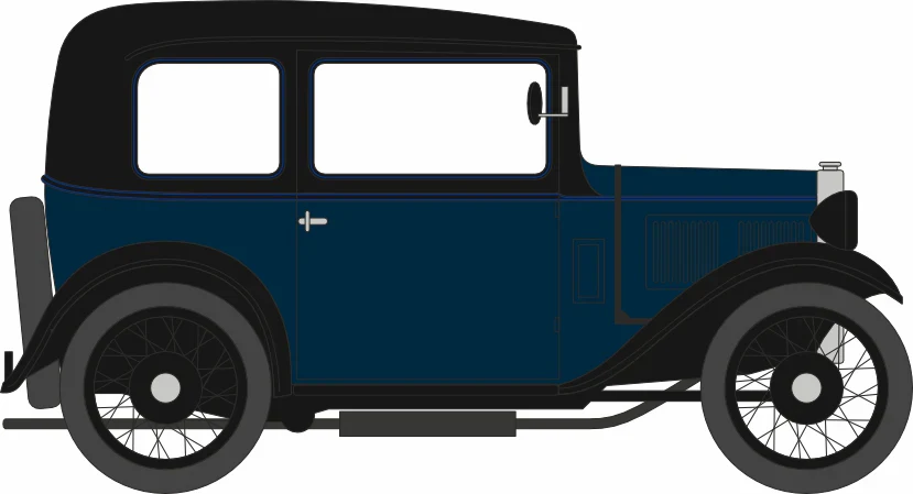 76ASS002 Austin Seven RN Saloon Light Royal Blue - Image 3