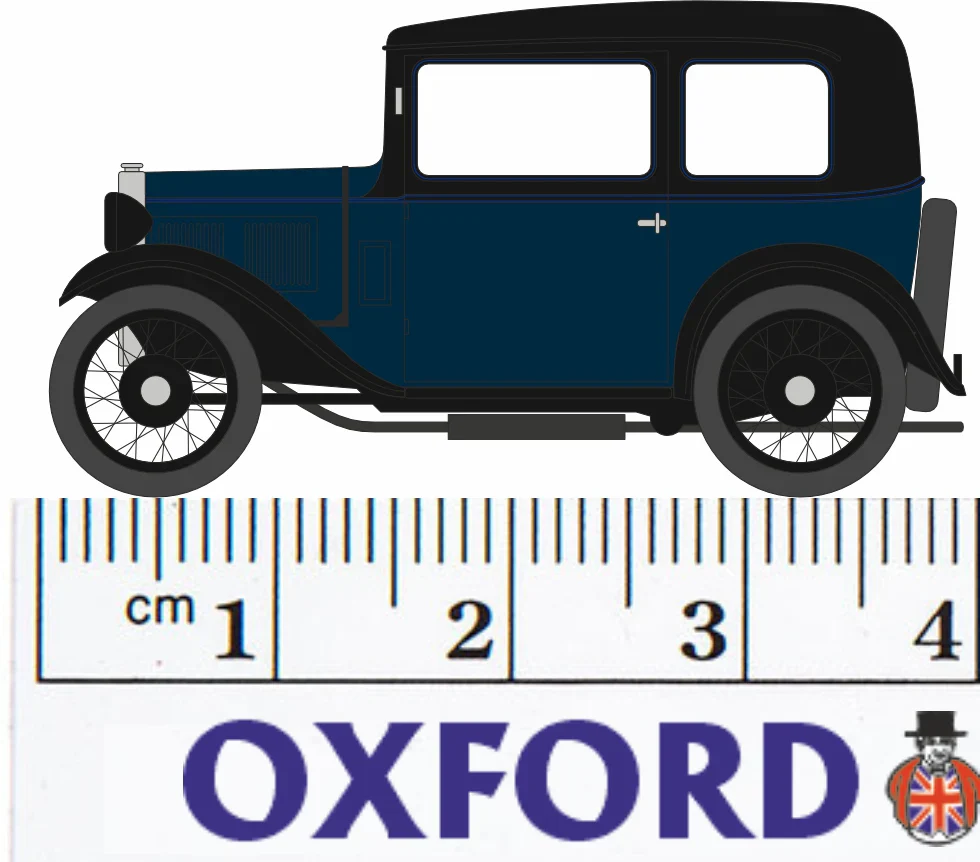 76ASS002 Austin Seven RN Saloon Light Royal Blue - Image 6