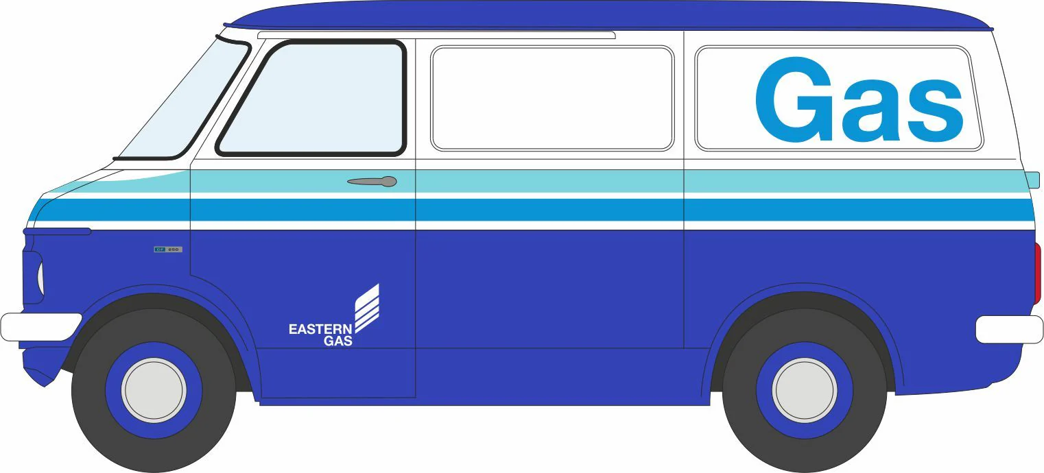 76CFV006 Bedford CF Van Eastern Gas