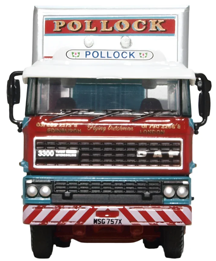 76D28003 DAF 2800 Curtainside Short Van Trailer Pollock - Image 2