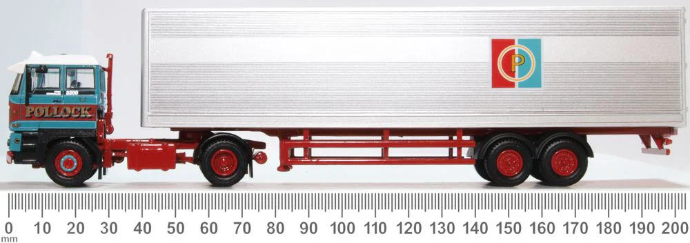 76D28003 DAF 2800 Curtainside Short Van Trailer Pollock - Image 6