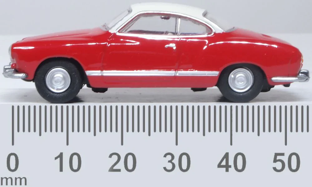 76KG001 Volkswagen Karmann Ghia Henna Red/Pearl White - Image 6
