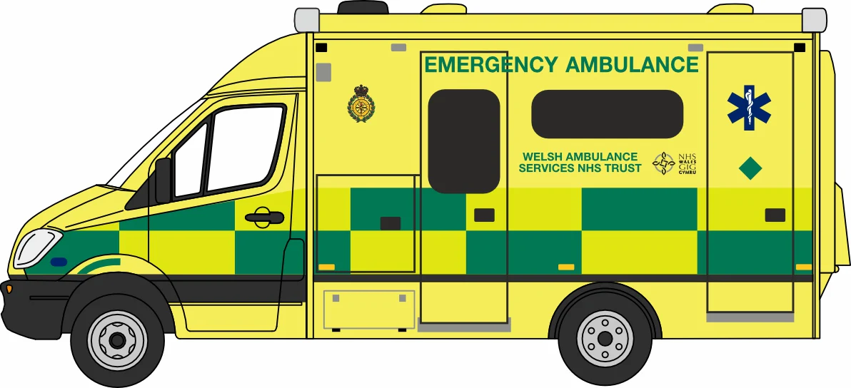 76MA001 Mercedes Ambulance Wales - Image 3