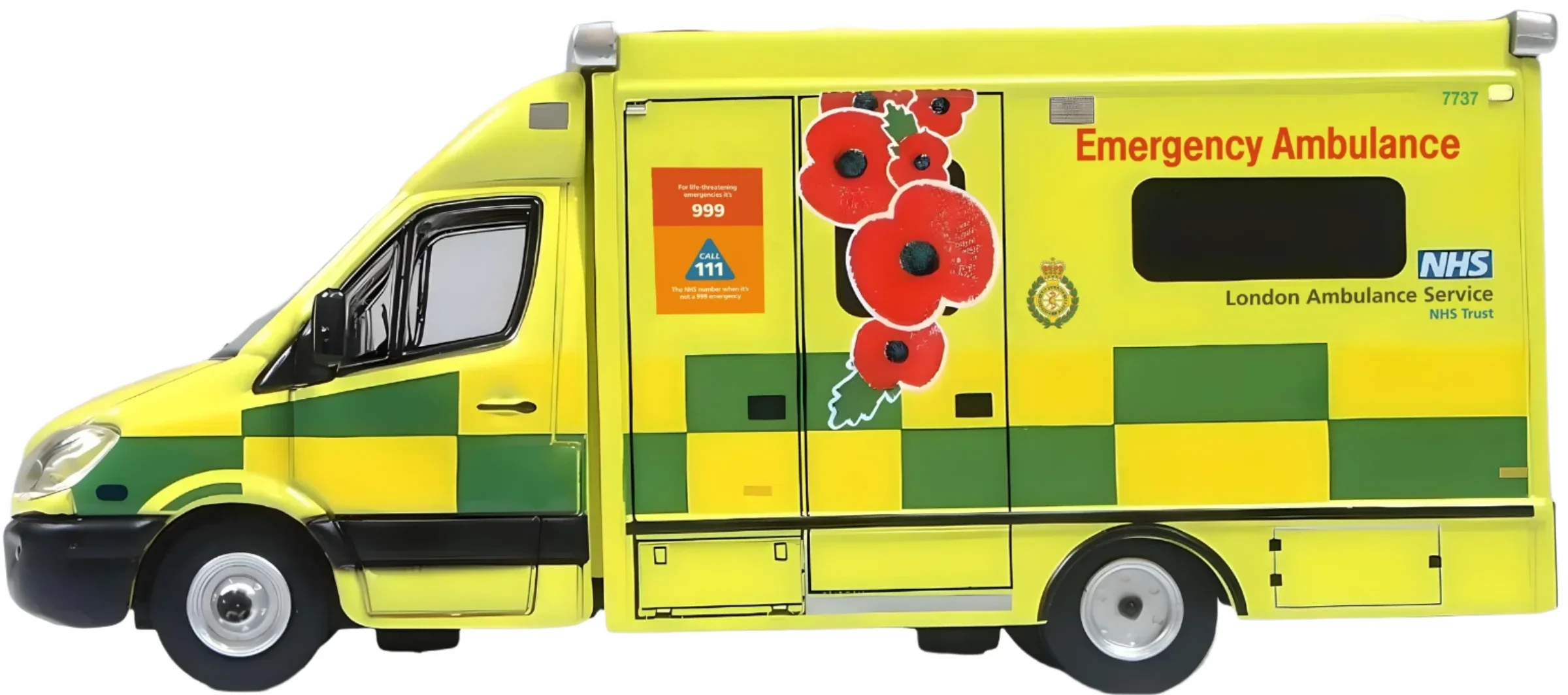 76MA007 Mercedes Ambulance London Ambulance Service Remembrance Day - Image 3
