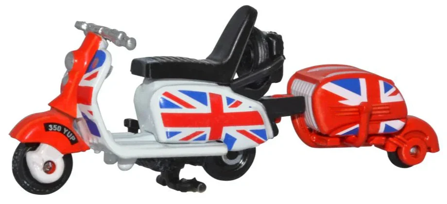 76SC002 Scooter & Trailer Union Flag