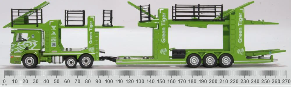 76SCT004 Scania P Car Transporter Green Tiger - Image 6