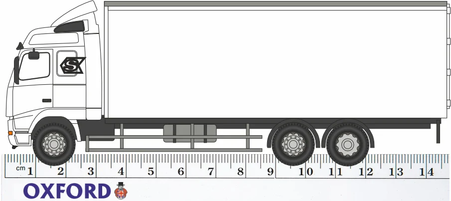 76VOL01BL Volvo FH Box Lorry White - Image 2