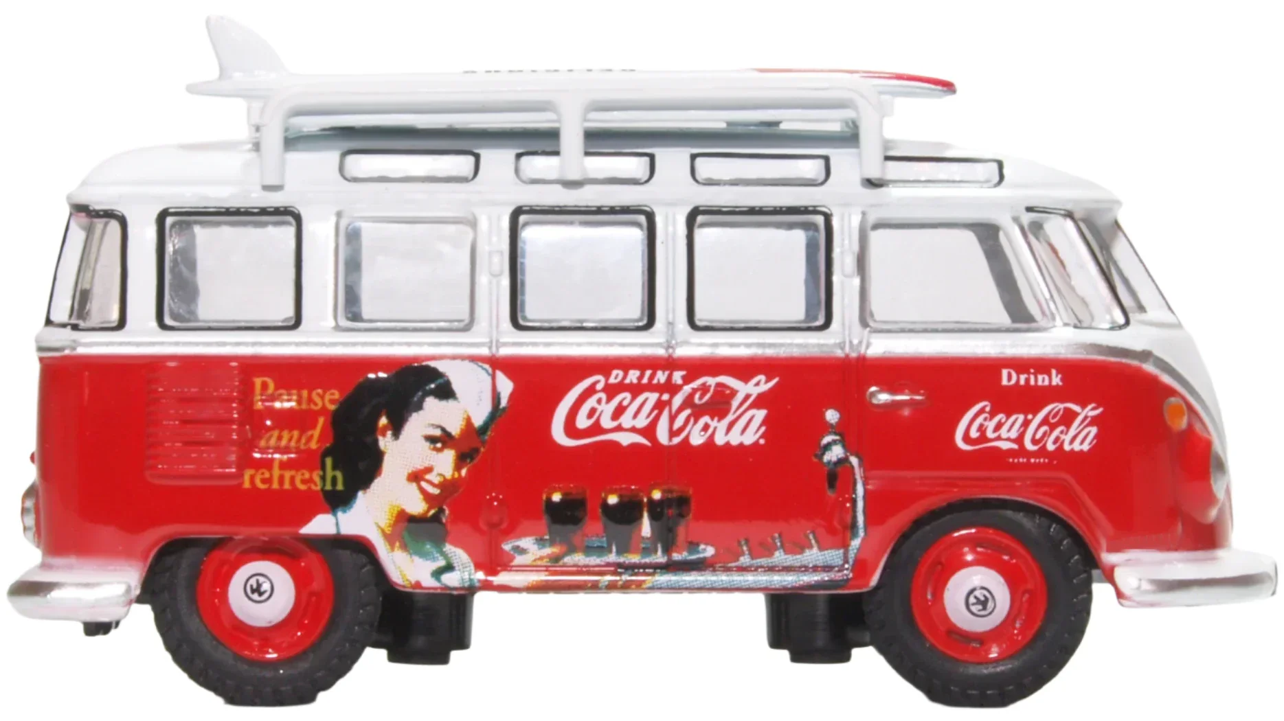 76VWS008CC VW T1 Bus and Surfboards Coca Cola - Image 4