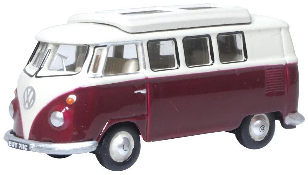 76VWS010 VW T1 Split Screen Camper Titan Red/Beige Grey