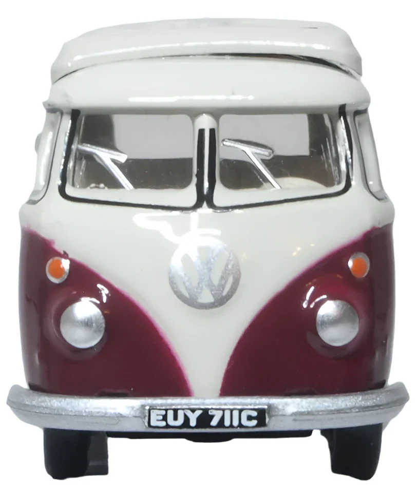 76VWS010 VW T1 Split Screen Camper Titan Red/Beige Grey - Image 2
