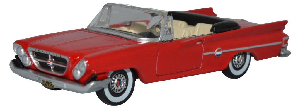 87CC61001 1961 Chrysler 300 Convertible (Open) Mardi Gras Red