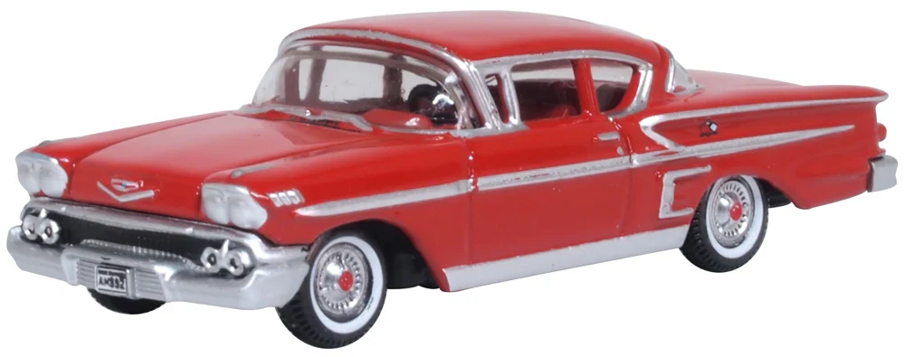 87CIS58003 1958 Chevrolet Impala Sports Coupe Rio Red
