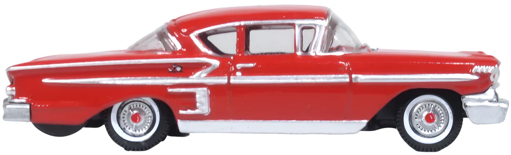 87CIS58003 1958 Chevrolet Impala Sports Coupe Rio Red - Image 4