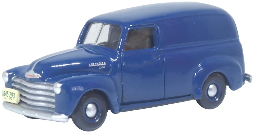 87CV50006 1950 Chevrolet Panel Van Mariner Blue