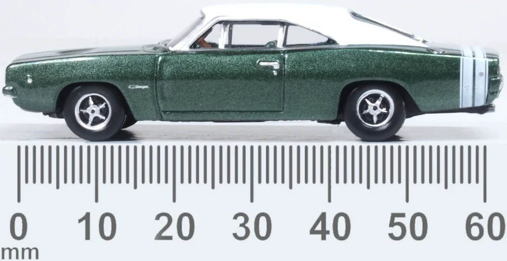 87DC68005 1968 Dodge Charger Racing Green/White - Image 6