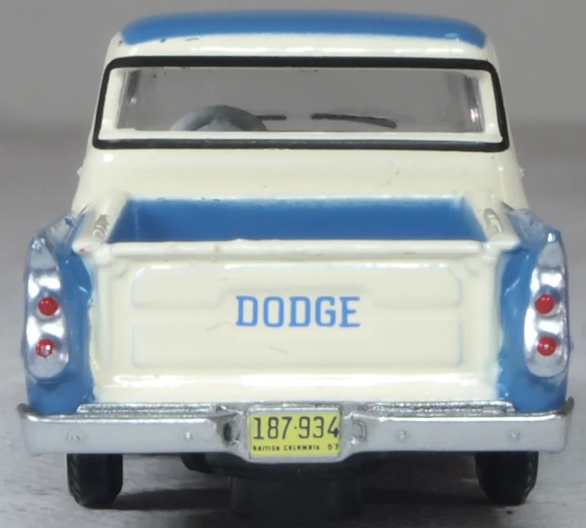 87DP57005 1957 Dodge D100 Sweptside Pickup Ice Blue/Glacier White - Image 5