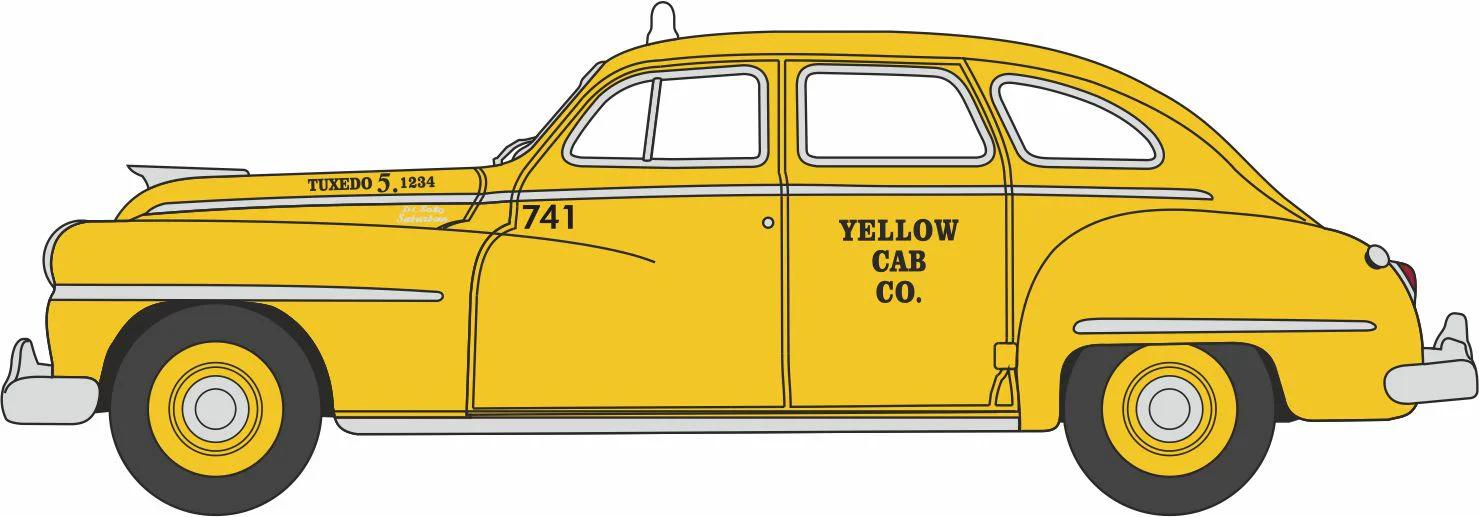 87DS46006 1946/48 Desoto Suburban San Francisco Taxi