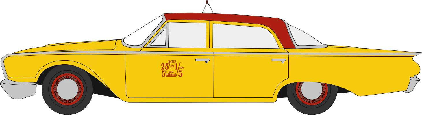 87FF60003 1960 Ford Fairline Sedan NYC Taxi - Image 7