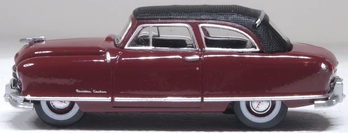 87NR50003 1950 Nash Rambler Custom Landau Convertible (Closed) Maroon - Image 2