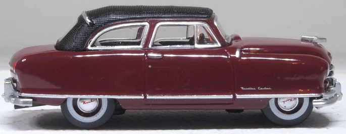 87NR50003 1950 Nash Rambler Custom Landau Convertible (Closed) Maroon - Image 3