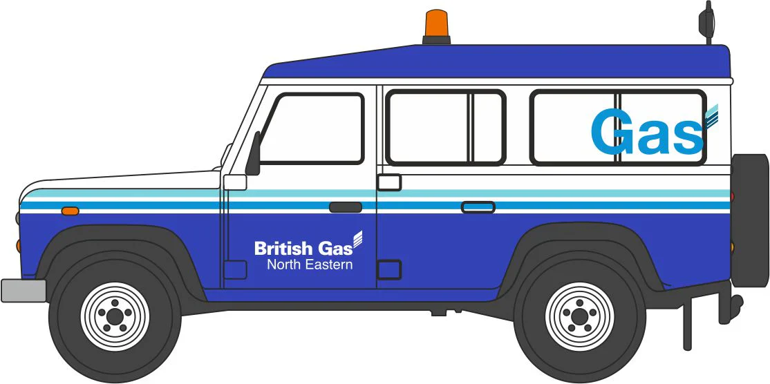 NDEF019 Land Rover Defender LWB British Gas