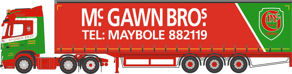 NMB007 Mercedes Actros Curtainside McGawn Bros - Image 2