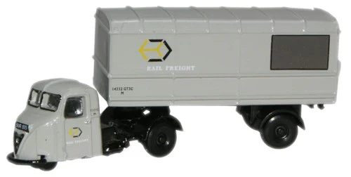 NRAB003 Scammell Scarab Van Trailer Railfreight Grey