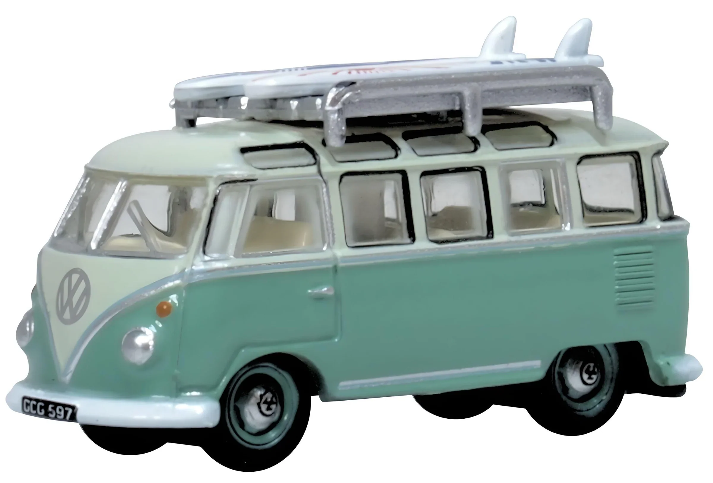 NVWS005 VW Split Screen T1 Samba Bus Turquoise/Blue White