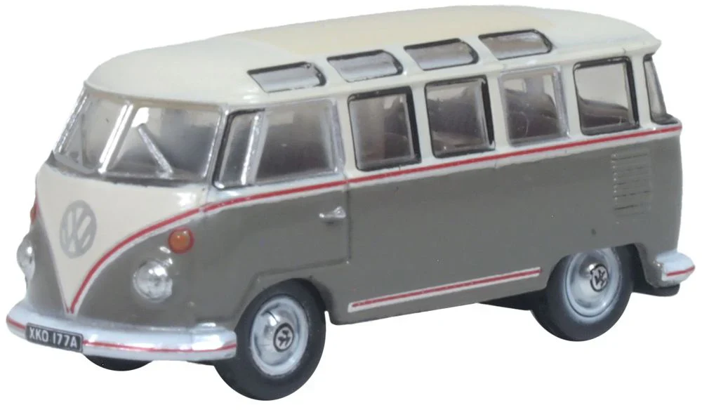 NVWS009 Volkswagen Split Screen Samba Bus Mouse Grey/Pearl White