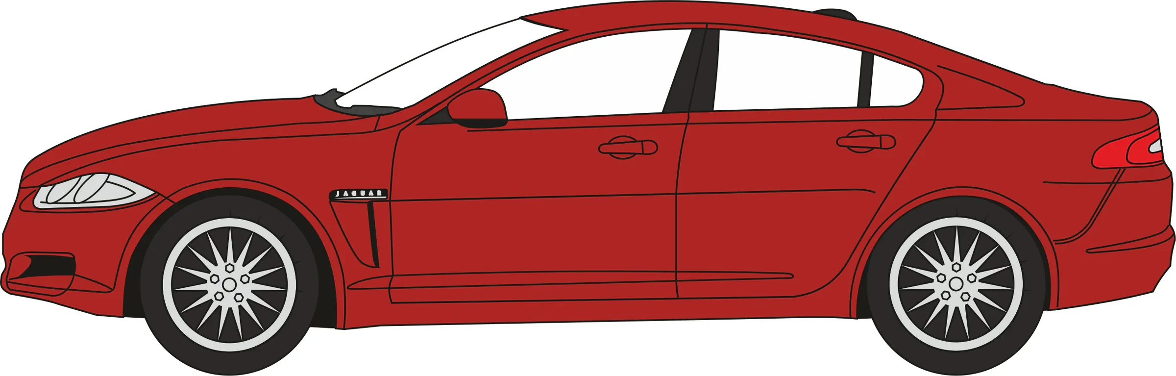NXF001 Jaguar XF Carnelian Red - Image 2