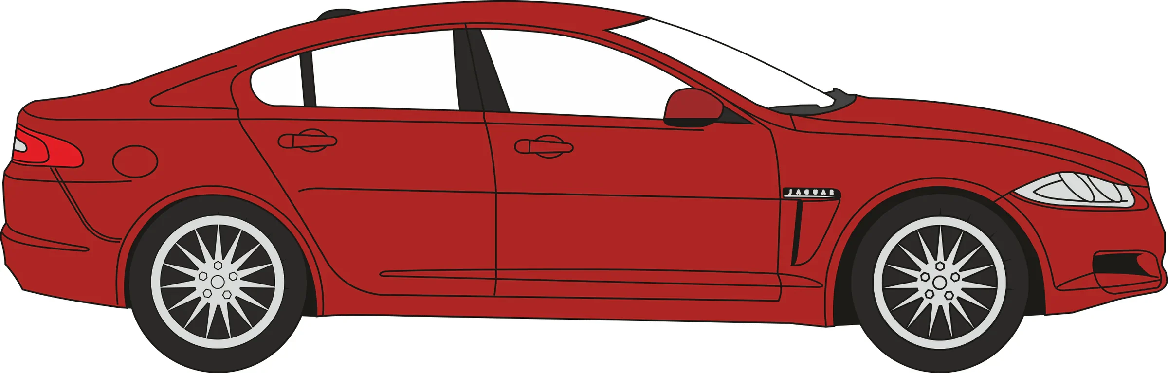 NXF001 Jaguar XF Carnelian Red - Image 3