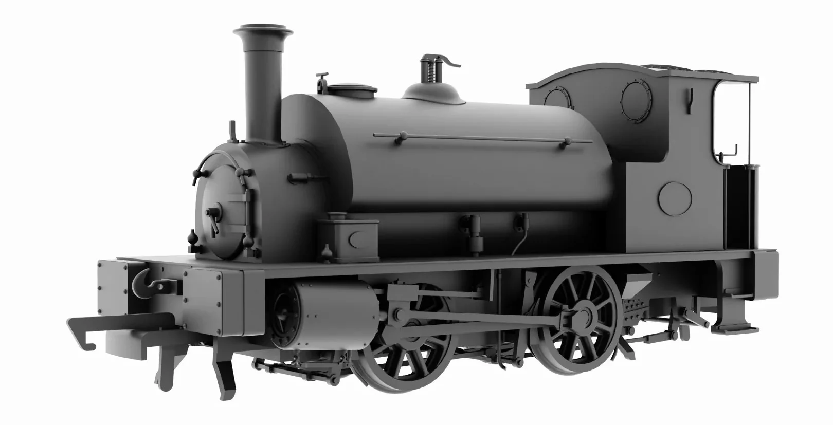 OR76CRP002 CR Class 264/611 LMS Plain Black 16032 Steam Locomotive - Image 2