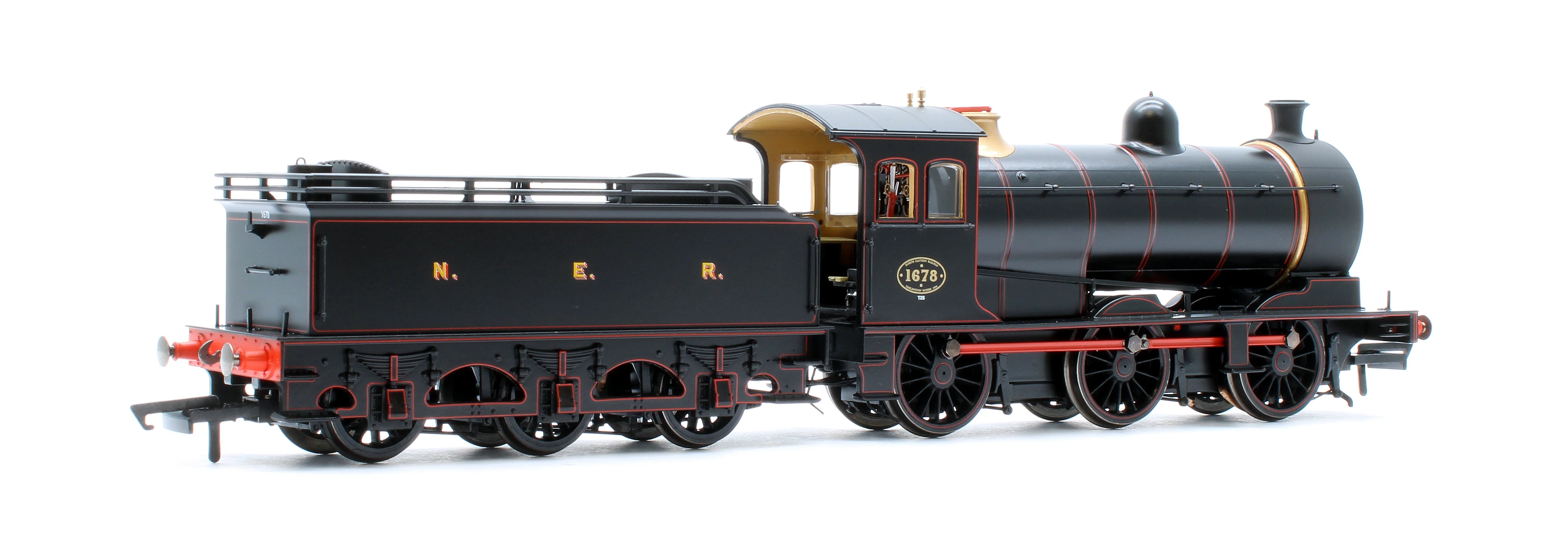 OR76J26004 NER P2 (lined black) 1678 0-6-0 Class J26 Steam Locomotive - Image 3
