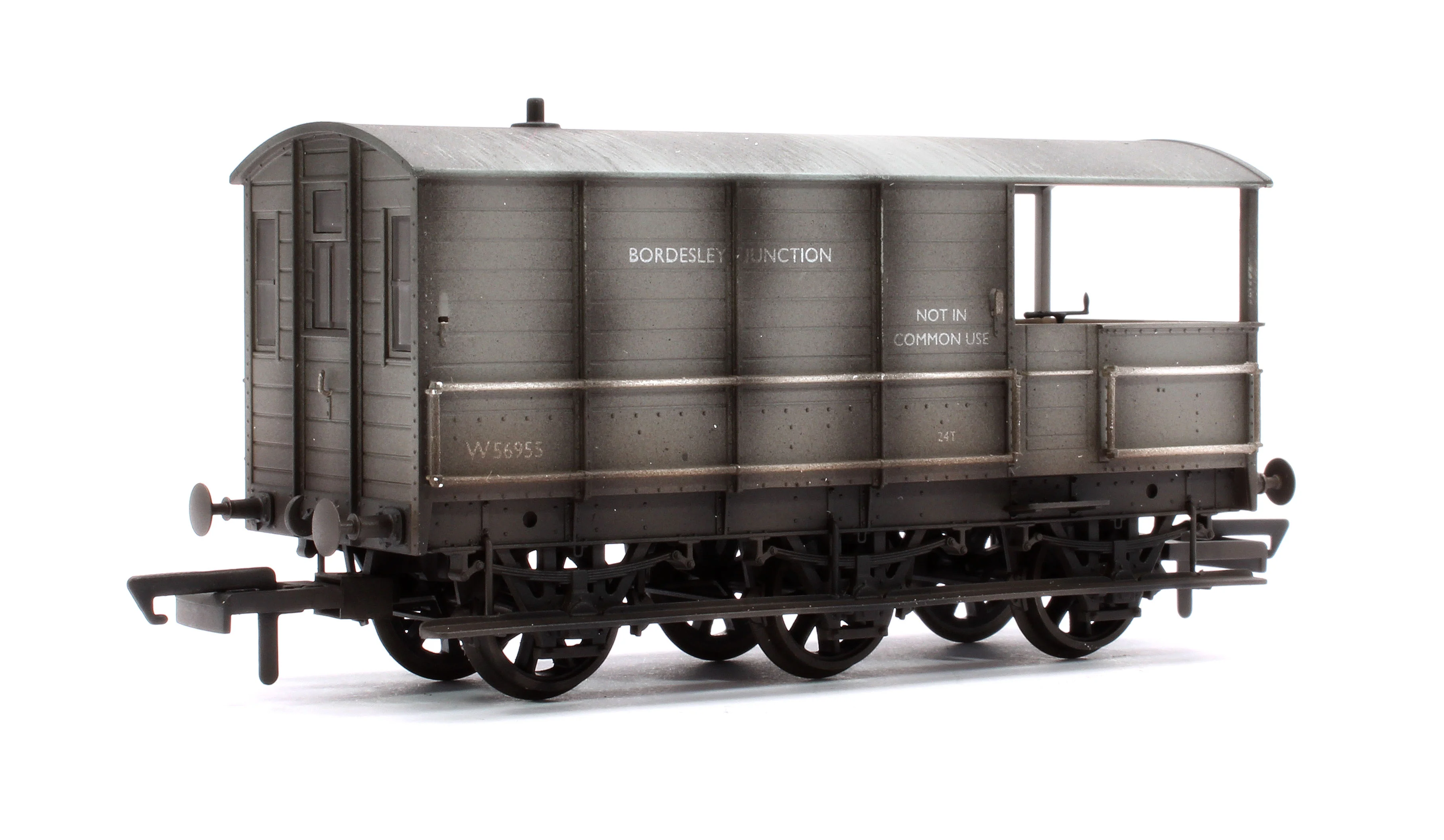 OR76TOA003W Toad Brake Van BR 6 Wheel Bordesley Junction - Weathered