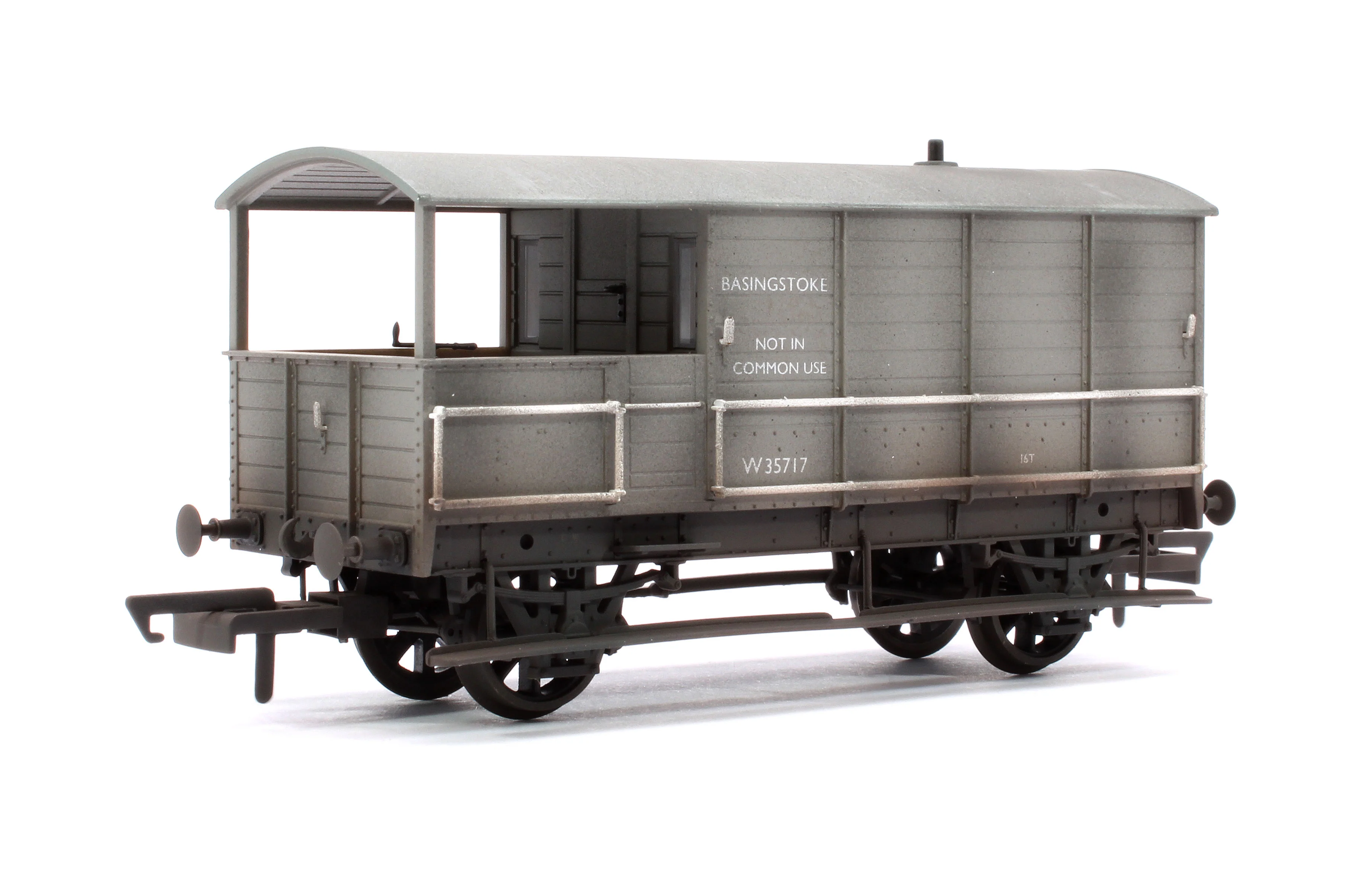 OR76TOB003W Toad Brake Van BR Toad 4 Wheel Basingstoke 35717 - Weathered