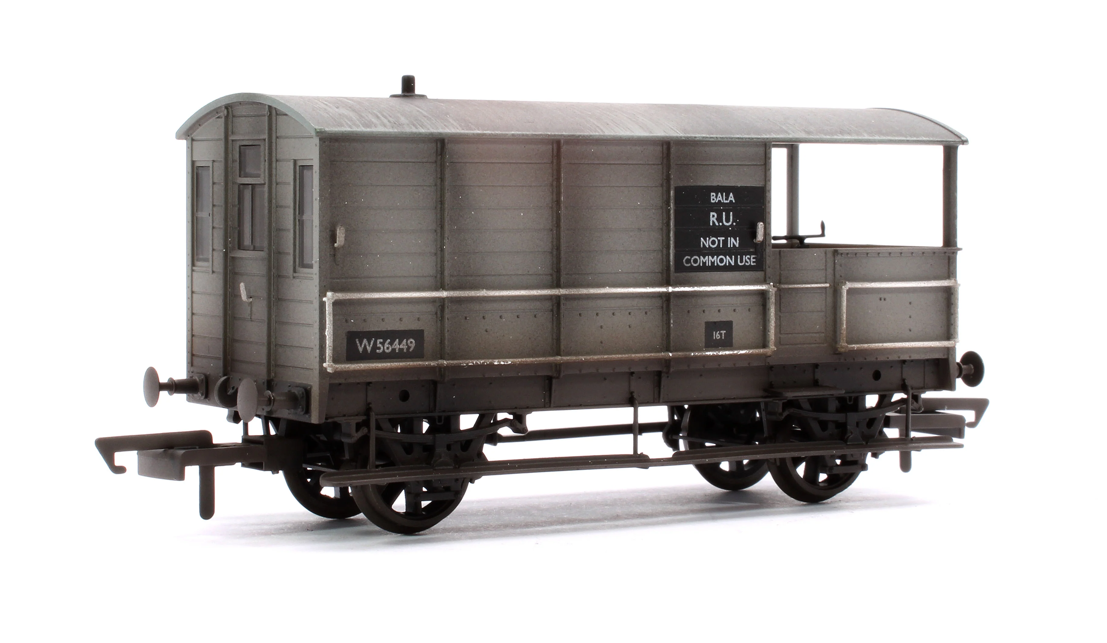 OR76TOB004W Toad Brake Van BR Toad 4 Wheel Bala 56449 - Weathererd
