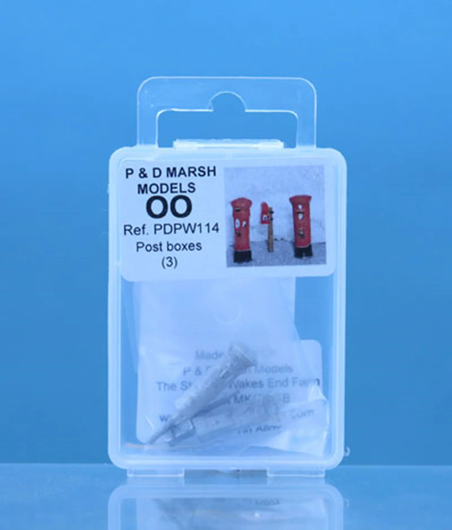 PDPW114 OO Gauge Post Boxes - UNPAINTED - Image 2