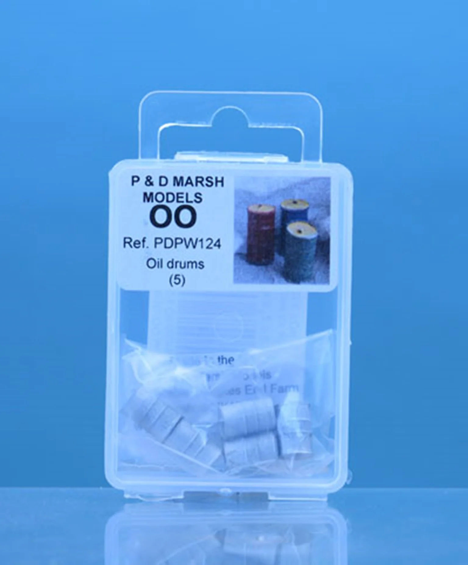 PDPW124 OO Gauge Oil Drums - UNPAINTED - Image 2